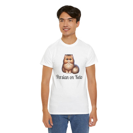 Personalised Persian Cat T-Shirt – 100% Cotton, Soft & Comfy