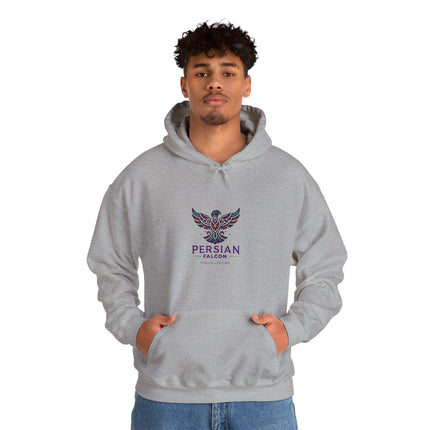 Personalized Unisex Heavy Blend Hooded Sweatshirt – Ancient Persia Falcon Shahbaz Design