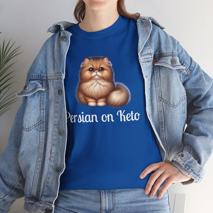 Personalised Persian Cat T-Shirt – 100% Cotton, Soft & Comfy