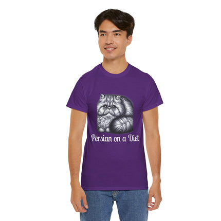 Personalised Persian Cat T-Shirt – 100% Cotton, Soft & Comfy
