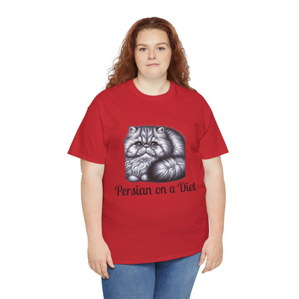 Personalised Persian Cat T-Shirt – 100% Cotton, Soft & Comfy