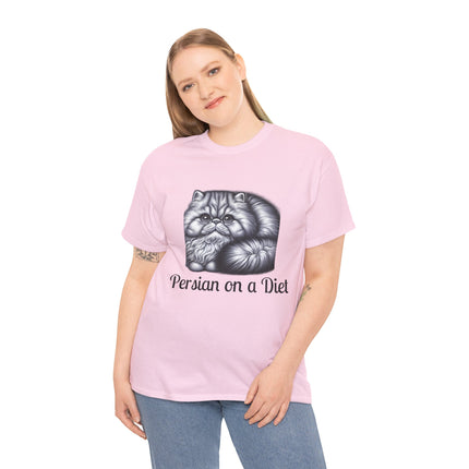 Personalised Persian Cat T-Shirt – 100% Cotton, Soft & Comfy