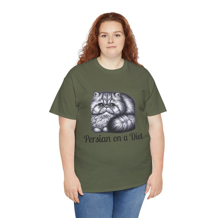 Personalised Persian Cat T-Shirt – 100% Cotton, Soft & Comfy