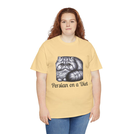 Personalised Persian Cat T-Shirt – 100% Cotton, Soft & Comfy