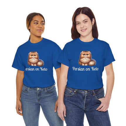 Personalised Persian Cat T-Shirt – 100% Cotton, Soft & Comfy