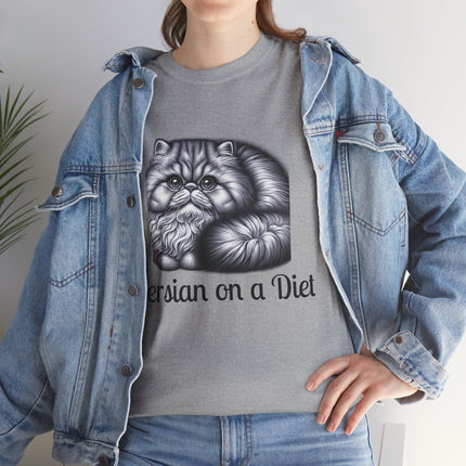 Personalised Persian Cat T-Shirt – 100% Cotton, Soft & Comfy