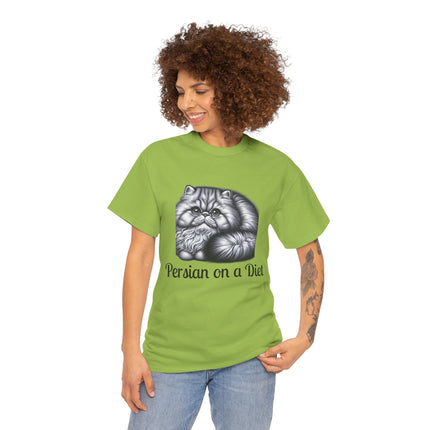Personalised Persian Cat T-Shirt – 100% Cotton, Soft & Comfy