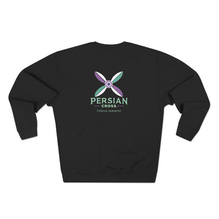 Personalised Unisex Sweatshirt. Ancient Persia. Modern Heritage Persian DerafshCrossDesign. Modern Cultural Clothing.