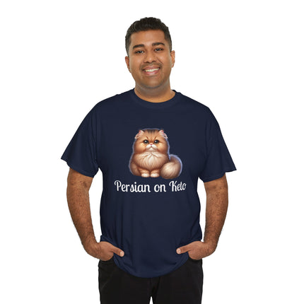 Personalised Persian Cat T-Shirt – 100% Cotton, Soft & Comfy