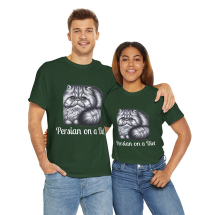 Personalised Persian Cat T-Shirt – 100% Cotton, Soft & Comfy