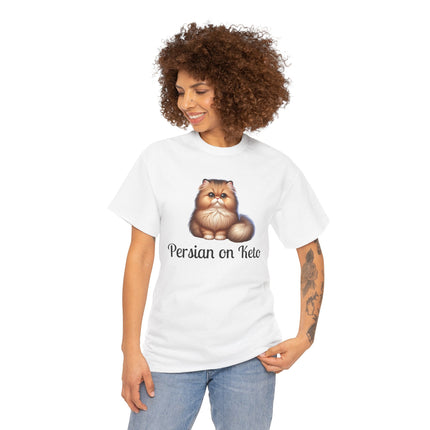 Personalised Persian Cat T-Shirt – 100% Cotton, Soft & Comfy