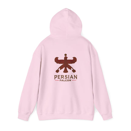 Personalized Unisex Heavy Blend Hooded Sweatshirt – Ancient Persia Falcon Shahbaz Design