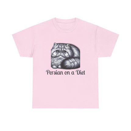 Personalised Persian Cat T-Shirt – 100% Cotton, Soft & Comfy