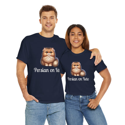 Personalised Persian Cat T-Shirt – 100% Cotton, Soft & Comfy
