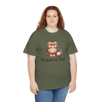 Personalised Persian Cat T-Shirt – 100% Cotton, Soft & Comfy