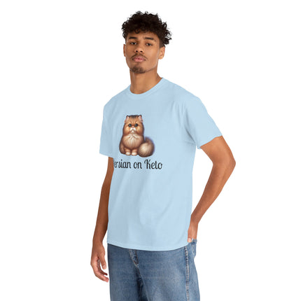 Personalised Persian Cat T-Shirt – 100% Cotton, Soft & Comfy