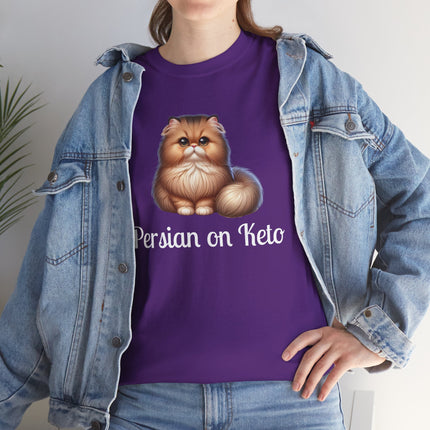 Personalised Persian Cat T-Shirt – 100% Cotton, Soft & Comfy