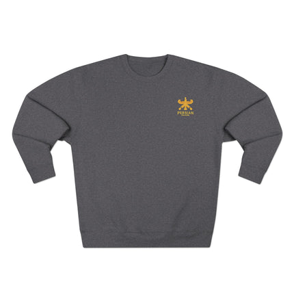 Personalised Unisex Sweatshirt. Ancient Persia. Classic Heritage Persian shahbaz Falcon Design. Modern Cultural Clothing.