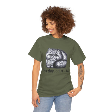 Personalised Persian Cat T-Shirt – 100% Cotton, Soft & Comfy