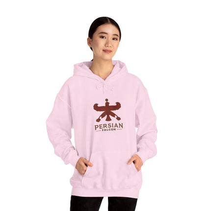 Personalized Unisex Heavy Blend Hooded Sweatshirt – Ancient Persia Falcon Shahbaz Design