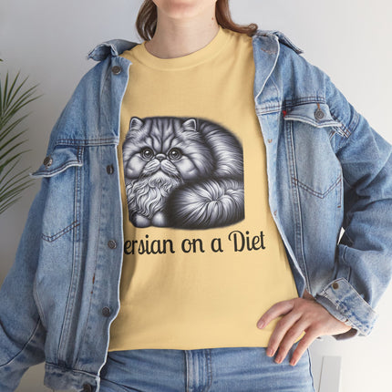 Personalised Persian Cat T-Shirt – 100% Cotton, Soft & Comfy