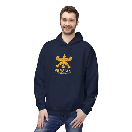 Unisex Midweight Classic Falcon Shahbaz Fleece Hoodie – Soft, Stylish & Timeless