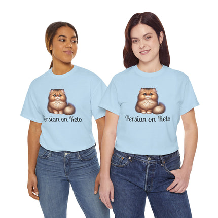 Personalised Persian Cat T-Shirt – 100% Cotton, Soft & Comfy