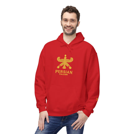 Unisex Midweight Classic Falcon Shahbaz Fleece Hoodie – Soft, Stylish & Timeless