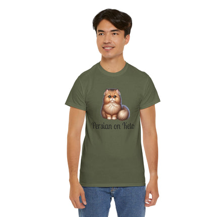 Personalised Persian Cat T-Shirt – 100% Cotton, Soft & Comfy