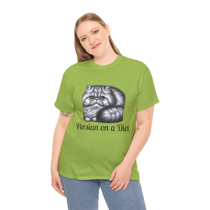 Personalised Persian Cat T-Shirt – 100% Cotton, Soft & Comfy
