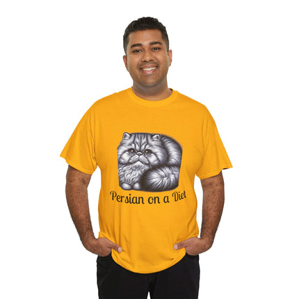 Personalised Persian Cat T-Shirt – 100% Cotton, Soft & Comfy