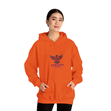 Personalized Unisex Heavy Blend Hooded Sweatshirt – Ancient Persia Falcon Shahbaz Design