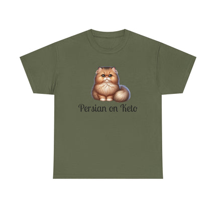Personalised Persian Cat T-Shirt – 100% Cotton, Soft & Comfy