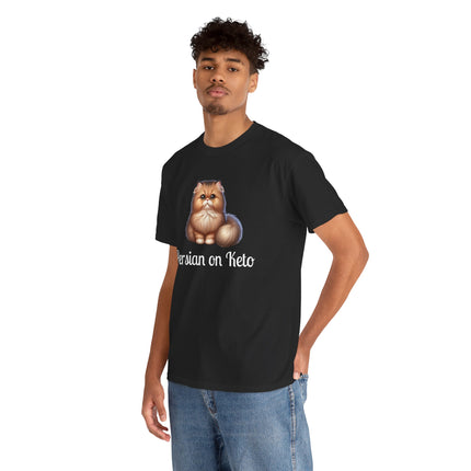 Personalised Persian Cat T-Shirt – 100% Cotton, Soft & Comfy