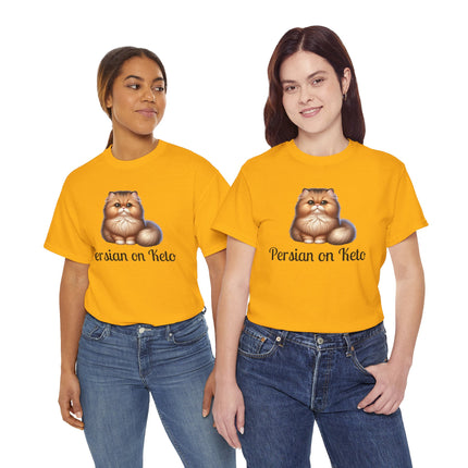 Personalised Persian Cat T-Shirt – 100% Cotton, Soft & Comfy