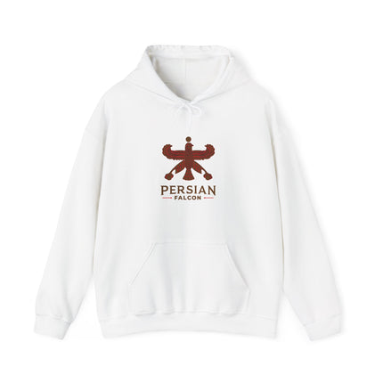 Personalized Unisex Heavy Blend Hooded Sweatshirt – Ancient Persia Falcon Shahbaz Design