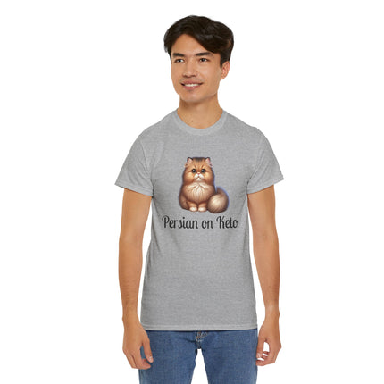 Personalised Persian Cat T-Shirt – 100% Cotton, Soft & Comfy