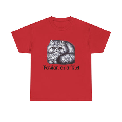 Personalised Persian Cat T-Shirt – 100% Cotton, Soft & Comfy