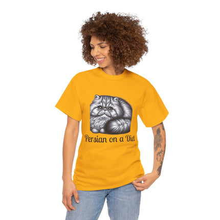 Personalised Persian Cat T-Shirt – 100% Cotton, Soft & Comfy