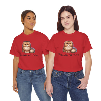 Personalised Persian Cat T-Shirt – 100% Cotton, Soft & Comfy