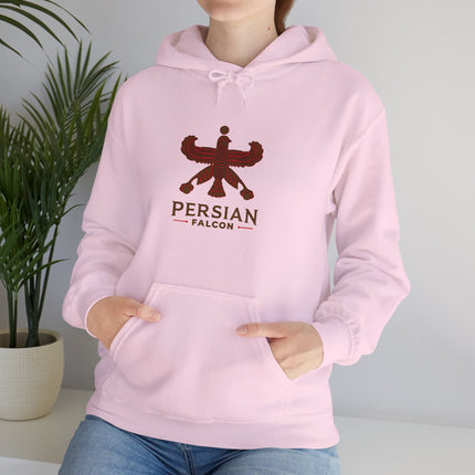 Personalized Unisex Heavy Blend Hooded Sweatshirt – Ancient Persia Falcon Shahbaz Design