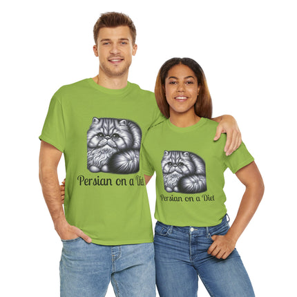 Personalised Persian Cat T-Shirt – 100% Cotton, Soft & Comfy