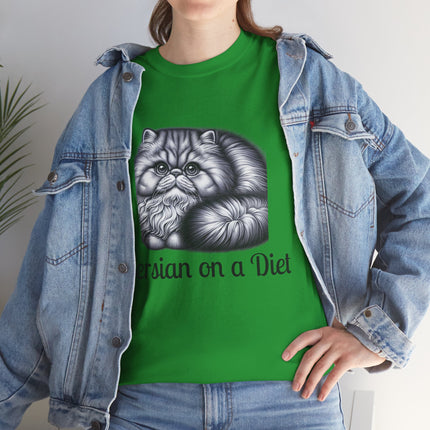 Personalised Persian Cat T-Shirt – 100% Cotton, Soft & Comfy