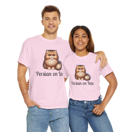 Personalised Persian Cat T-Shirt – 100% Cotton, Soft & Comfy
