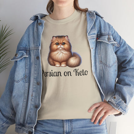 Personalised Persian Cat T-Shirt – 100% Cotton, Soft & Comfy