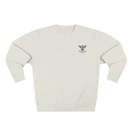 Personalised Unisex Sweatshirt. Ancient Persia Modern Heritage Design. Achaemenid Empire Era. Cyrus the Great. Legendary Persian Shahbaz Falcon. Modern Cultural Clothing