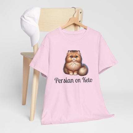 Personalised Persian Cat T-Shirt – 100% Cotton, Soft & Comfy