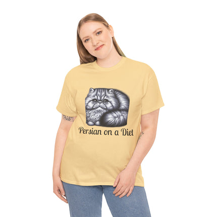 Personalised Persian Cat T-Shirt – 100% Cotton, Soft & Comfy
