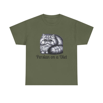 Personalised Persian Cat T-Shirt – 100% Cotton, Soft & Comfy