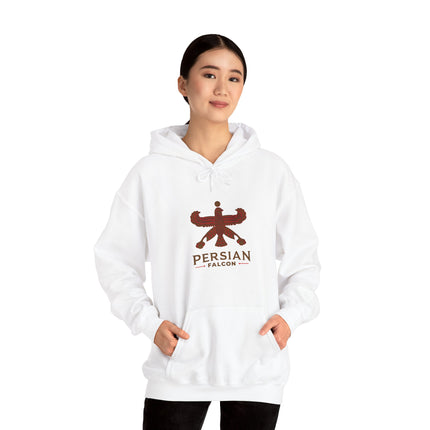 Personalized Unisex Heavy Blend Hooded Sweatshirt – Ancient Persia Falcon Shahbaz Design